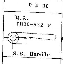 Mixing Arm Handle SS RH